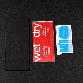 Защитное стекло mObility, для Infinix Note 12 2023, полный клей, черное