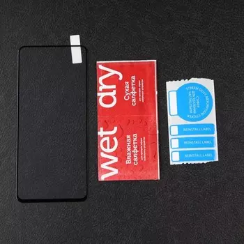 Защитное стекло mObility, для Realme 9 Pro, полный клей, черное