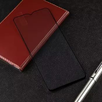 Защитное стекло mObility, для Realme C33, полный клей, черное