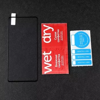 Защитное стекло mObility, для Samsung Galaxy A52s, полный клей, черное