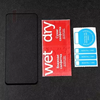 Защитное стекло mObility, для Xiaomi Redmi Note 11/11S, полный клей, черное