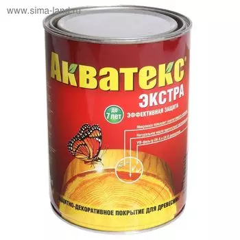 Защитное текстурное покрытие для древесины, орех, 0,8 л