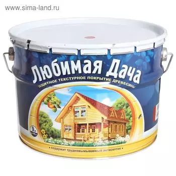 Защитное текстурное покрытие древесины, рябина, 9 л