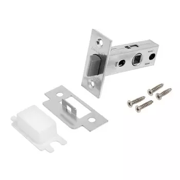 Защёлка, АЛЛЮР АРТ L45-8-P SC, цвет матовый хром, торц. планка 25 мм, б/ручек