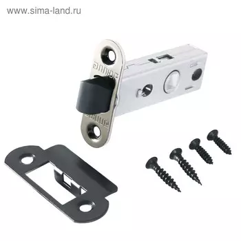 Защёлка "АЛЛЮР АРТ" L45-8-PR18 BN, без ручек, торц.планка 18 мм, пластик, цвет чёрный никель