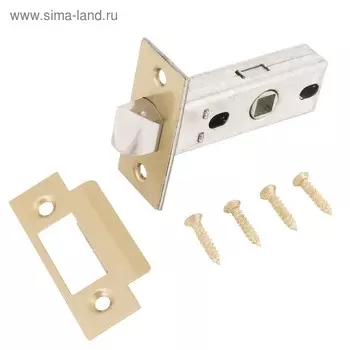 Защёлка "АЛЛЮР АРТ" L45-8 SB, без ручек, торц.планка 25 мм, цвет матовое золото