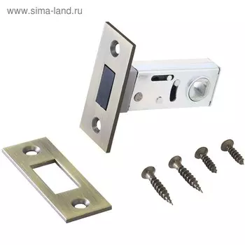 Защёлка "АЛЛЮР АРТ" L50-8M MAB, без ручек, магнитная, цвет матовая бронза