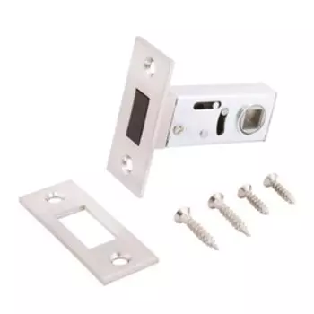 Защёлка "АЛЛЮР АРТ" L50-8M SN , без ручек, магнитная, цвет матовый никель