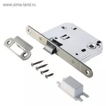 Защёлка "АЛЛЮР АРТ" L7050PR SN, без ручек, с фиксатором, овал.планка 18 мм, пластик, цвет матовый ни