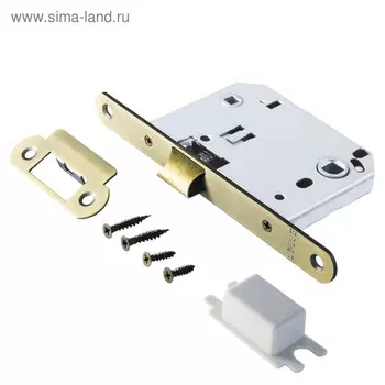 Защёлка "АЛЛЮР АРТ" L7050R MAB, без ручек с фиксатором, овальная планка18 мм, цвет матовая бронза