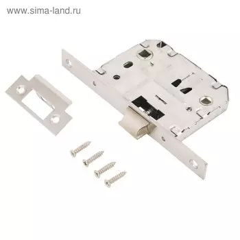 Защёлка "АЛЛЮР АРТ" L7050S CP, без ручек с фиксатором, планка 18 мм, цвет хром