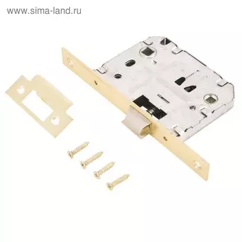 Защёлка "АЛЛЮР АРТ" L7050S SB, без ручек,с фиксатором, планка 18 мм цвет матовое золото