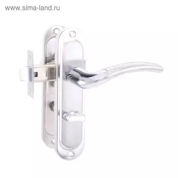 Защёлка "СТАНДАРТ" ЗЩД 132/50 L SN, левая, с фиксацией, цвет матовый никель