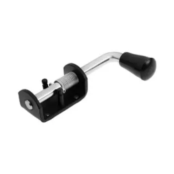 Засов пружинный (75) 140 мм, цвет черный