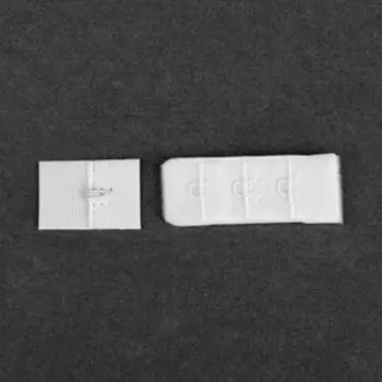 Застёжка для бюстгальтера, 3 ряда 1 крючок, 22.8 см, 25 см, 10 шт., белая