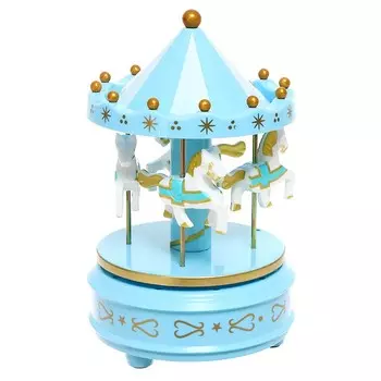 Музыкальная заводная игрушка «Карусель: Лошади», МИКС