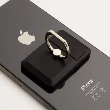 Зажигалка электронная с кольцом-держателем (попсокетом), спираль, от USB