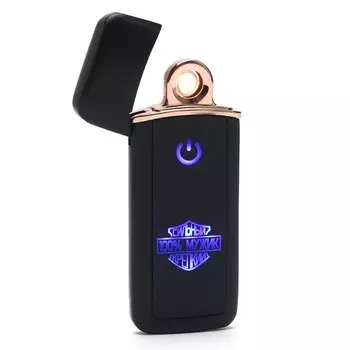 Зажигалка электронная «100 % Мужик», USB, спираль, 37.3 см