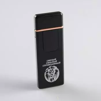 Зажигалка электронная «Смелый, сильный, справедливый», USB, спираль, 37.3 см