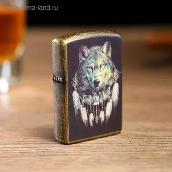 Зажигалка электронная «Волчий дух», дуговая, от USB, 1.445.5 см