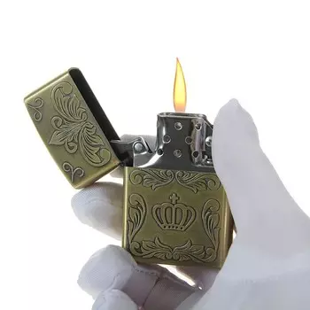 Зажигалка бензиновая «Корона», 5.53.5 см