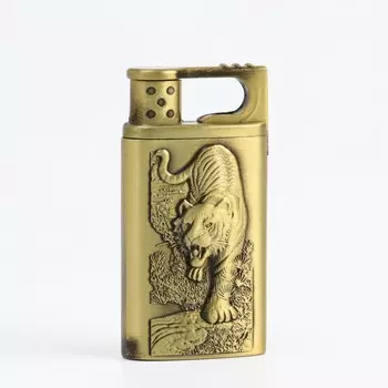 Зажигалка газовая для курения «Тигр», пьезо, 13.46.5 см
