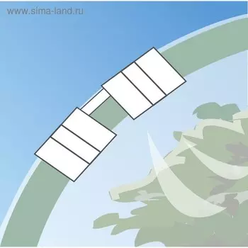 Зажим для крепления плёнки к каркасу, d = 20 мм, набор 10 шт., белый, GRINDA