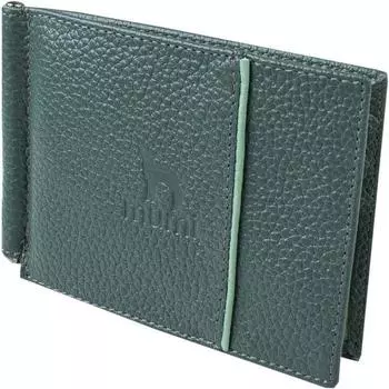 Зажим для купюр н/к, 8 карманов, цвет мята