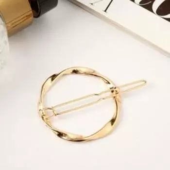 Зажим для волос "Либерти экстра" солнце, 5 см, золото