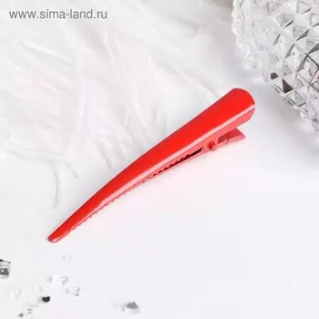 Зажим для волос «Уточка», классика, 8 см, МИКС