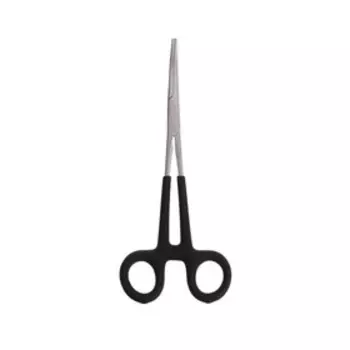 Зажим-корнцанг рыболовный Namazu, L-180 мм, прорезиненные ручки, нержавеющая сталь