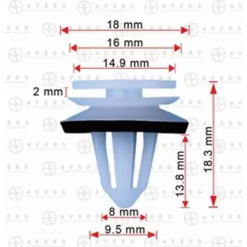 Зажим VAG 6Q0868243