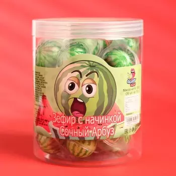 Зефир с начинкой "Арбуз", 10 г