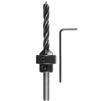 Зенкер-насадка и сверло по дереву KWB, 5х86 мм, зенкер 13 мм, угол конуса 90°, сталь CV и WS 70137