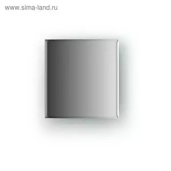 Зеркальная плитка с фацетом 5 мм, квадрат 15 х 15 см, серебро Evoform