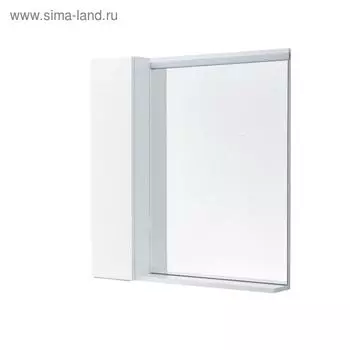 Зеркальный шкаф AQUATON Рене 80 белый, грецкий орех 1A222502NRC80