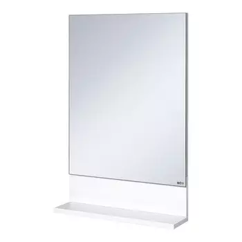 Зеркало "Алиса 60" с полкой, белое 55 х 12 х 72 см