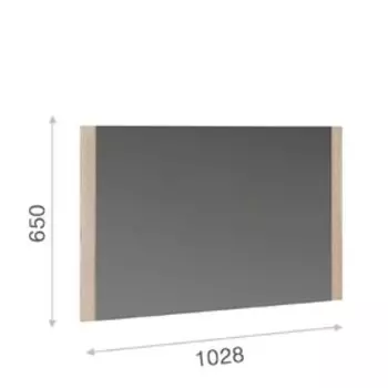 Зеркало «Аврора», 1028 650 мм, цвет сонома