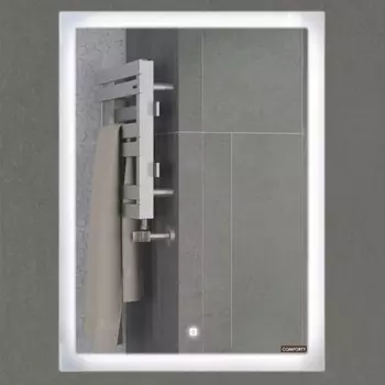 Зеркало Comforty Гиацинт 60, LED-подсветка, бесконтактный сенсор, 60х80 см