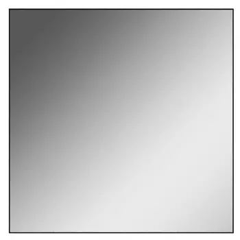 Зеркало "Corsica" 50х50 см, черное, без подсветки Sansa