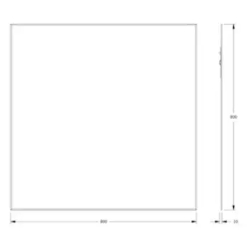 Зеркало Evoform, с фацетом, 5 мм, 80х80 см