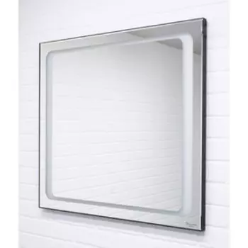 Зеркало Galaxy 70 black с подсветкой 2,6 х 70 х 70