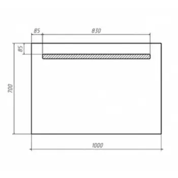 Зеркало с подсветкой «Домино» Good Light 100, 7001000 мм