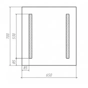 Зеркало Good Light 2-65 с подсветкой
