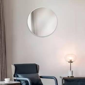 Зеркало интерьерное настенное «Рубин», круглое, c окантовкой, d=70 см, матовый