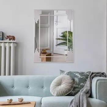 Зеркало интерьерное настенное «Рубин», в квадратном корпусе из металла, 8080 см, цвет цвет чёрный