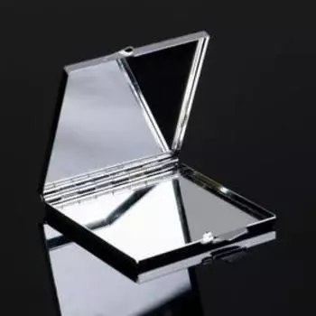 Зеркало "Каменный блик", 6х6,7х1,2 см, змеевик