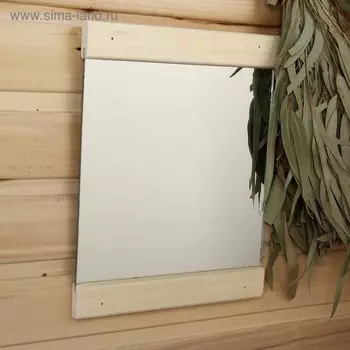 Зеркало для бани и сауны «Классика», 3225 см, в деревянной раме