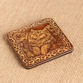 Зеркало "Кошка", шарнирное, 7,5х7,5 см