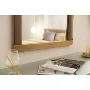 Зеркало квадратное «Олимпия», 830830 мм, премиум велюр, цвет пески касабланки